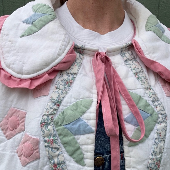 Handmade Antique Quilt Coat - Picture 5 of 10